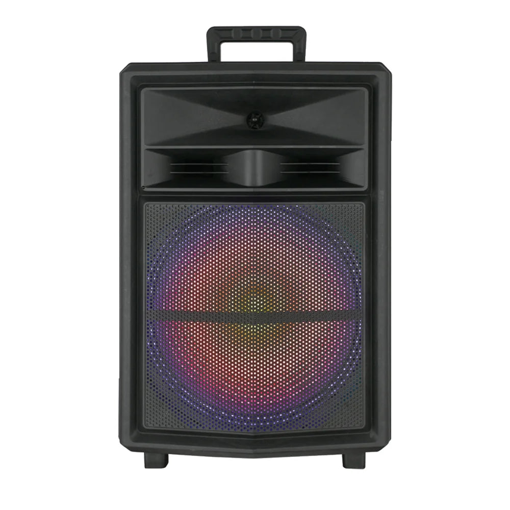 Loud Portable Bluetooth Party Speaker 15" Subwoofer  Sound System Dj Karaoke RGB Light Rechargeable Outdoor Speaker with Mic