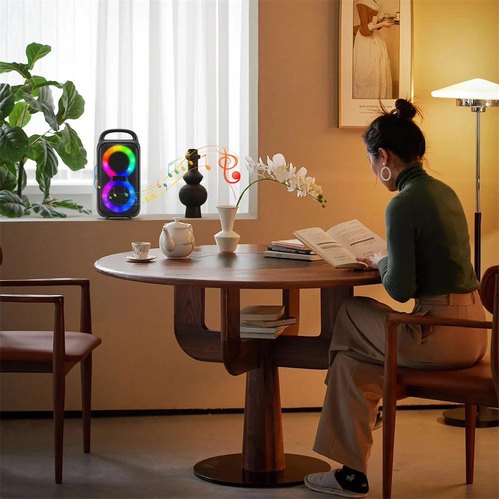 1000W Party Portable Speakers Bluetooth Wireless Boombox Sound Large Speaker Dual 3 inche Subwoofer for Outdoor Dancing Famliy