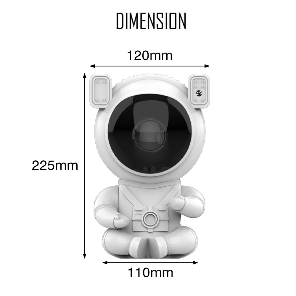 Astronaut Dynamic Starry Night Lamp Galaxy Northern Lights Projector Lamp With Remote Control Suitable For Children's Bedroom