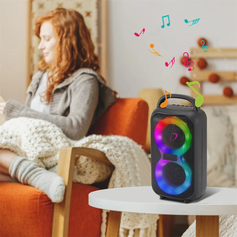 1000W Party Portable Speakers Bluetooth Wireless Boombox Sound Large Speaker Dual 3 inche Subwoofer for Outdoor Dancing Famliy