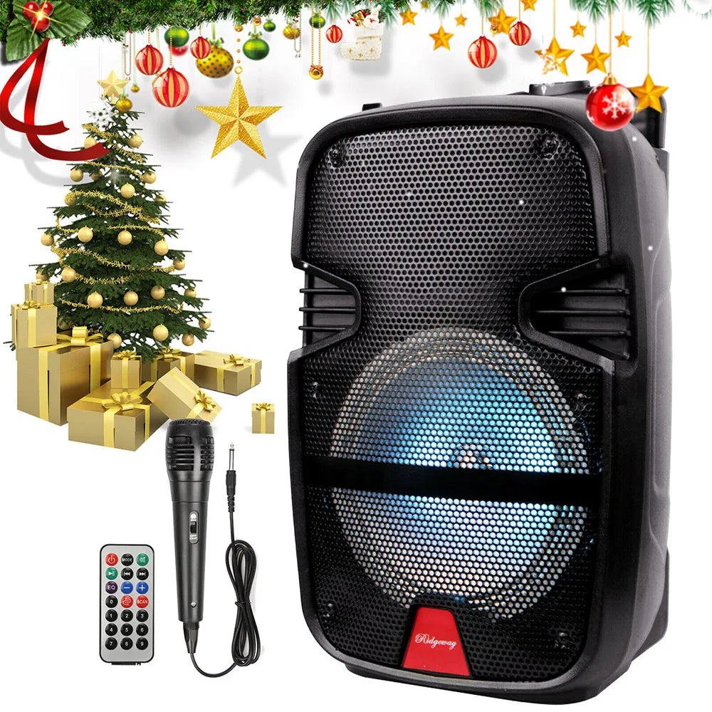 3000 Watts Wireless Portable Party Bluetooth Speaker With Microphone & Remote 8" Subwoofer High Quality Big Sound