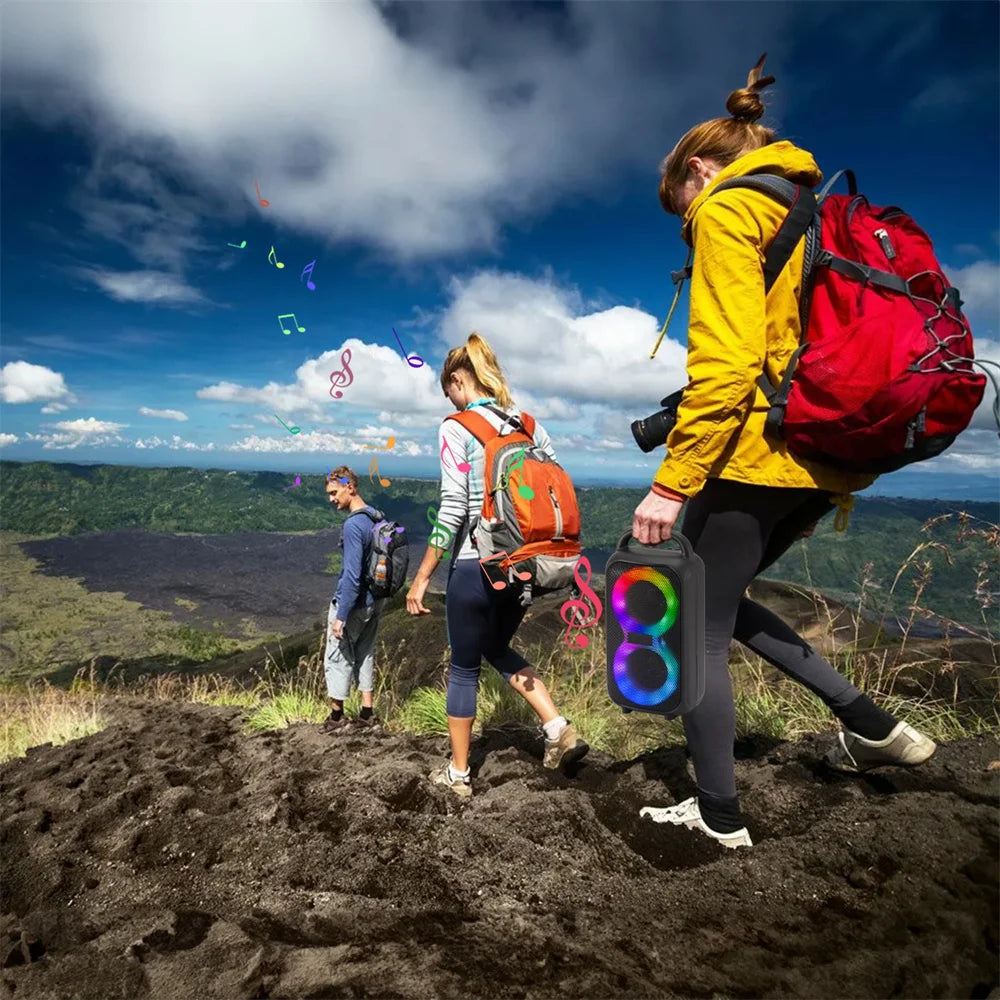 1000W Party Portable Speakers Bluetooth Wireless Boombox Sound Large Speaker Dual 3 inche Subwoofer for Outdoor Dancing Famliy