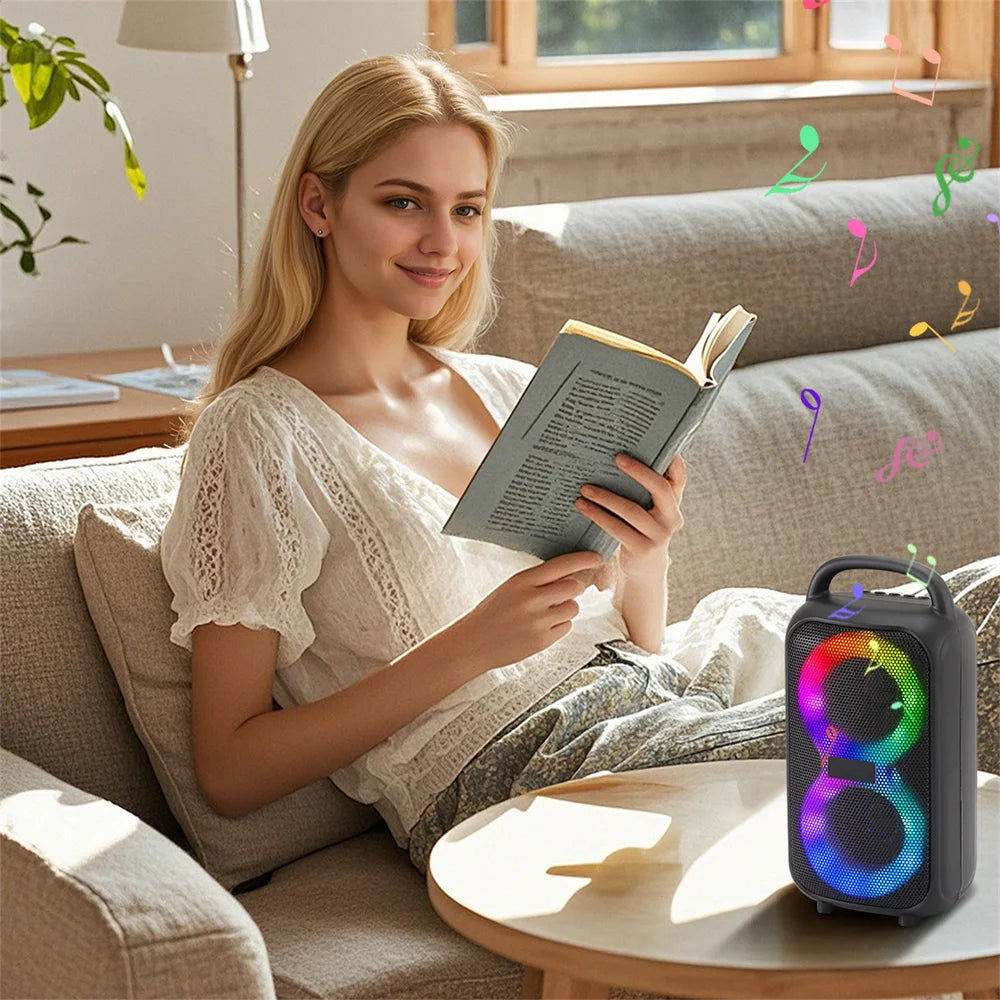 1000W Party Portable Speakers Bluetooth Wireless Boombox Sound Large Speaker Dual 3 inche Subwoofer for Outdoor Dancing Famliy