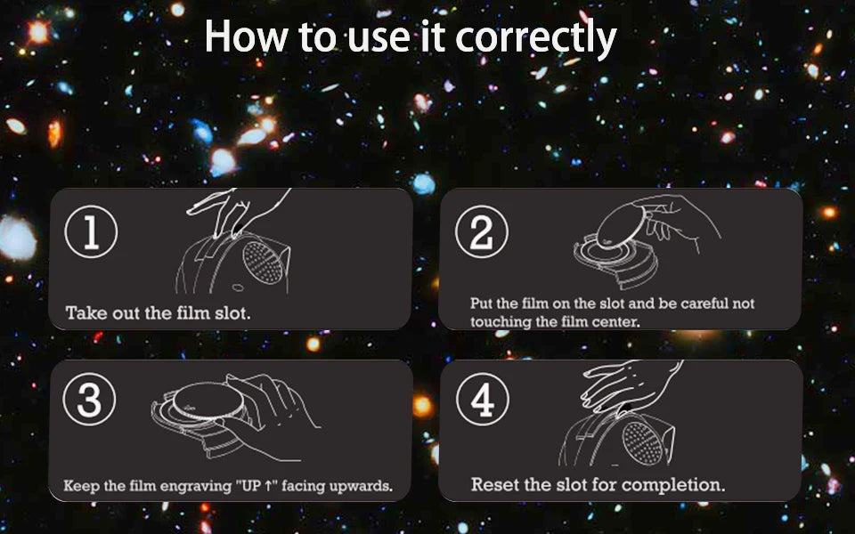 Night Light Galaxy Projector Starry Sky Projector Planetarium Lamp 6 Pack (Projector Not Included)