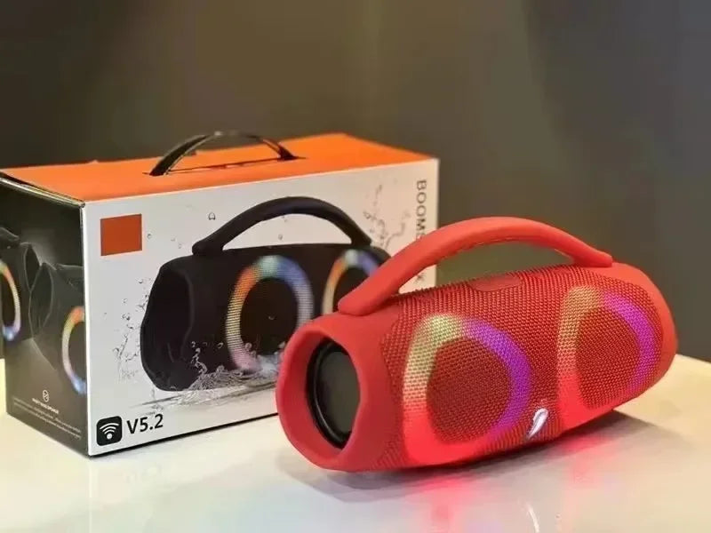 Portable Waterproof 100W High Power Bluetooth Speaker RGB Colorful Light Wireless Subwoofer Stereo Surround Subwoofer boombox
