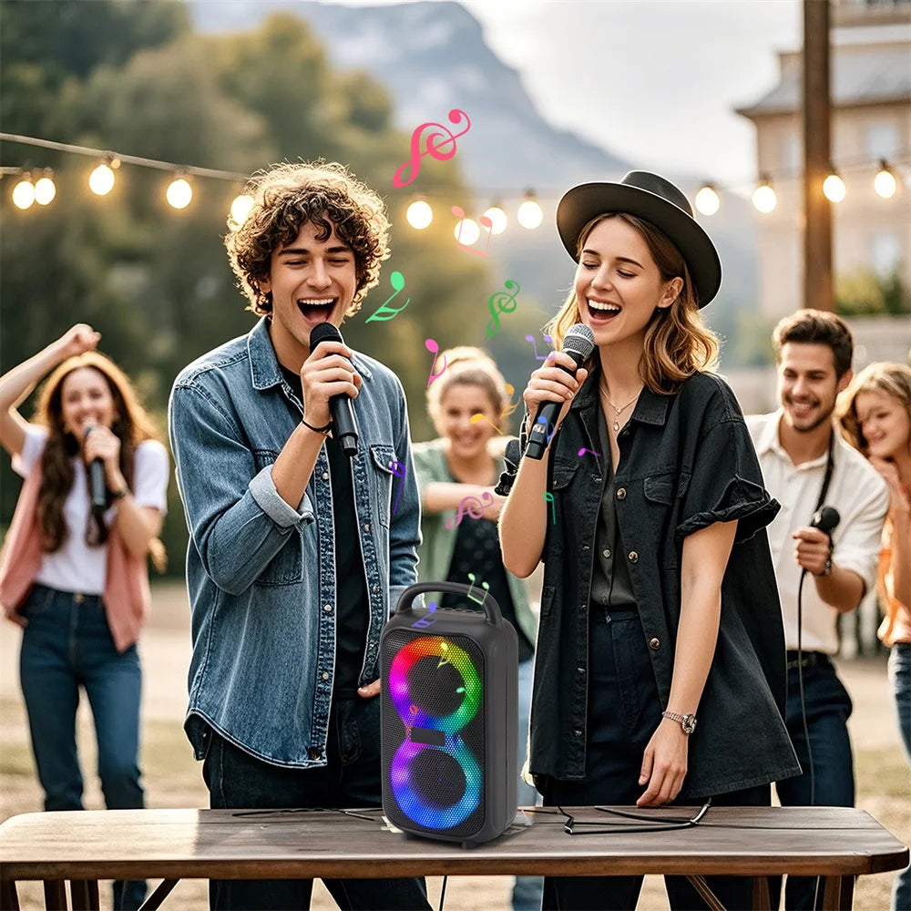 1000W Party Portable Speakers Bluetooth Wireless Boombox Sound Large Speaker Dual 3 inche Subwoofer for Outdoor Dancing Famliy