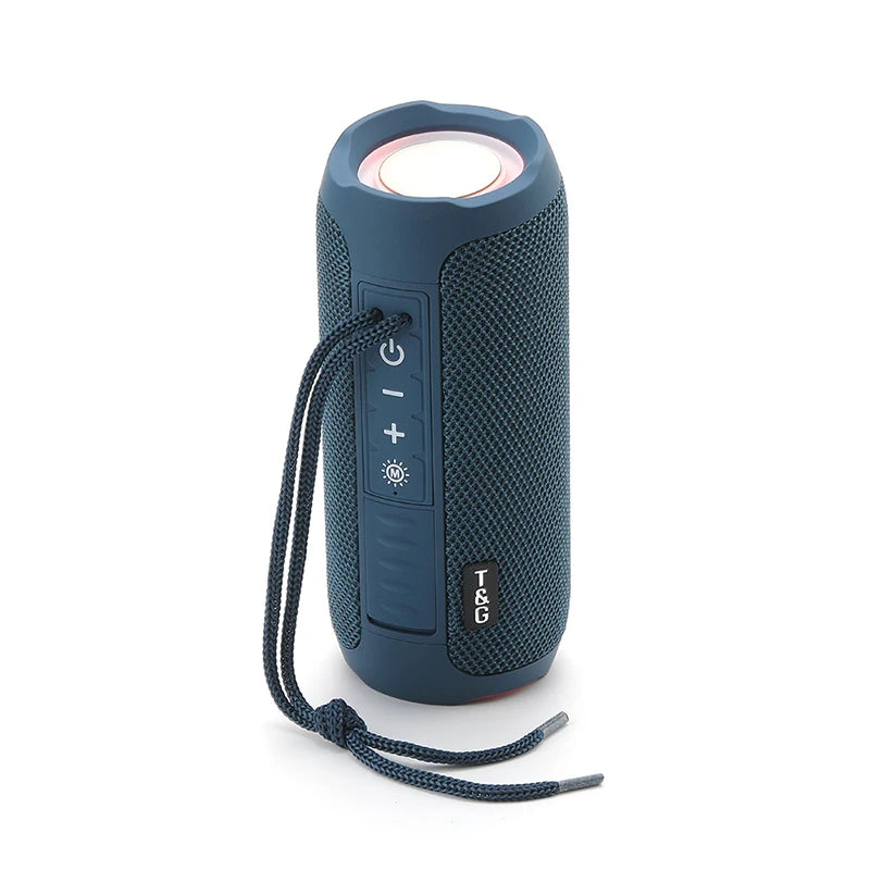 TG227 Waterpro With Lamp Outdoor Portable Upright Wireless Compatible Speaker Music Player Support USB/ TF/ FM Radio Music Party