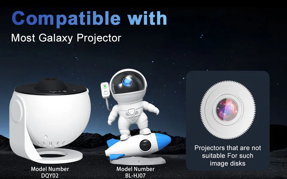 Night Light Galaxy Projector Starry Sky Projector Planetarium Lamp 6 Pack (Projector Not Included)