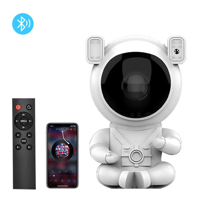 Astronaut Dynamic Starry Night Lamp Galaxy Northern Lights Projector Lamp With Remote Control Suitable For Children's Bedroom